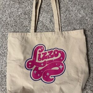 Lizzo Special Tour Beige and Pink Tote Bag